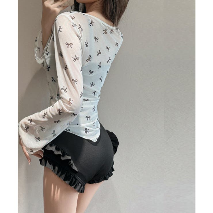 カバーアップトップス付き ワンピース水着 | SUNSHINE CLOSET | 詳細画像2 