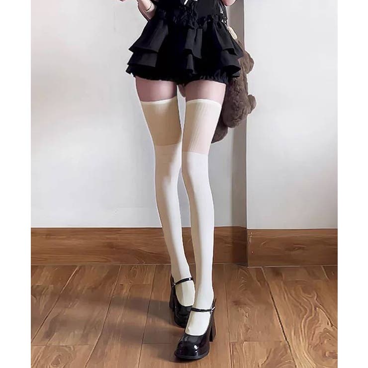 異素材切替 ロングソックス レディース | SUNSHINE CLOSET | 詳細画像9 