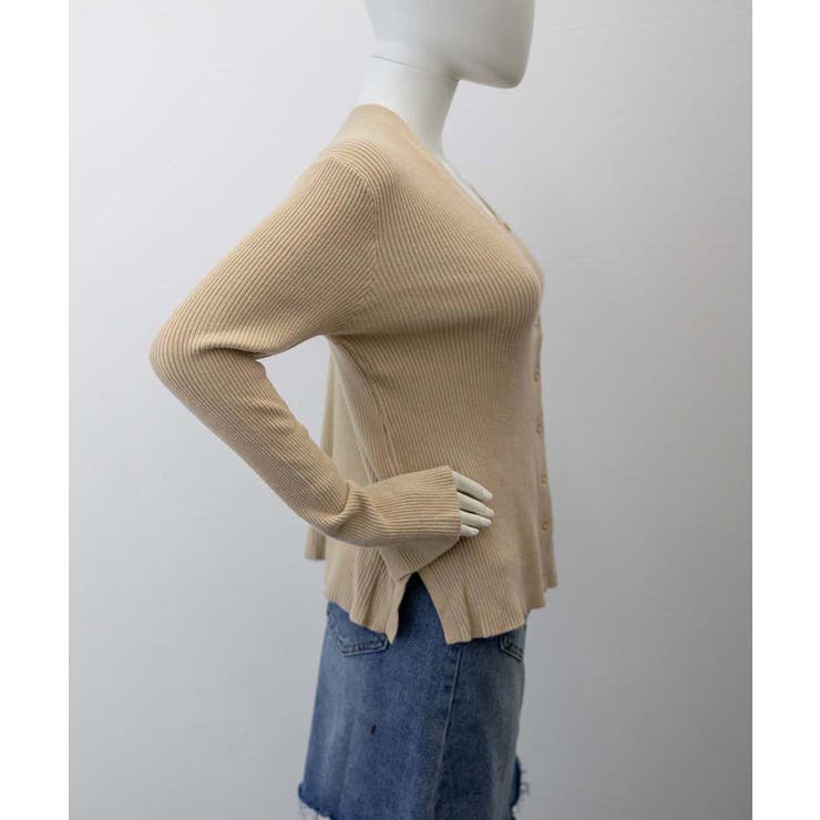 Vネック ボタンリブニット トップス | SUNSHINE CLOSET | 詳細画像10