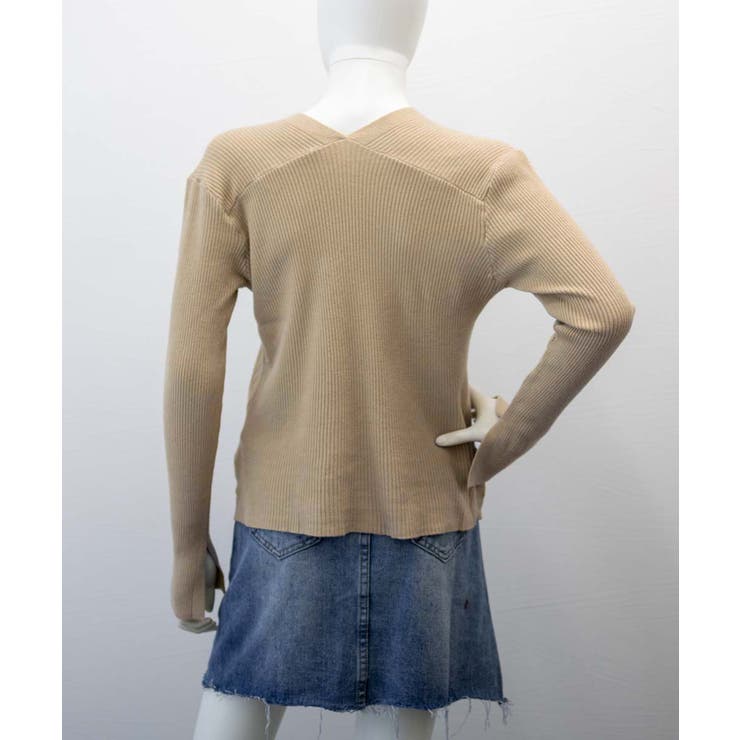 Vネック ボタンリブニット トップス | SUNSHINE CLOSET | 詳細画像11