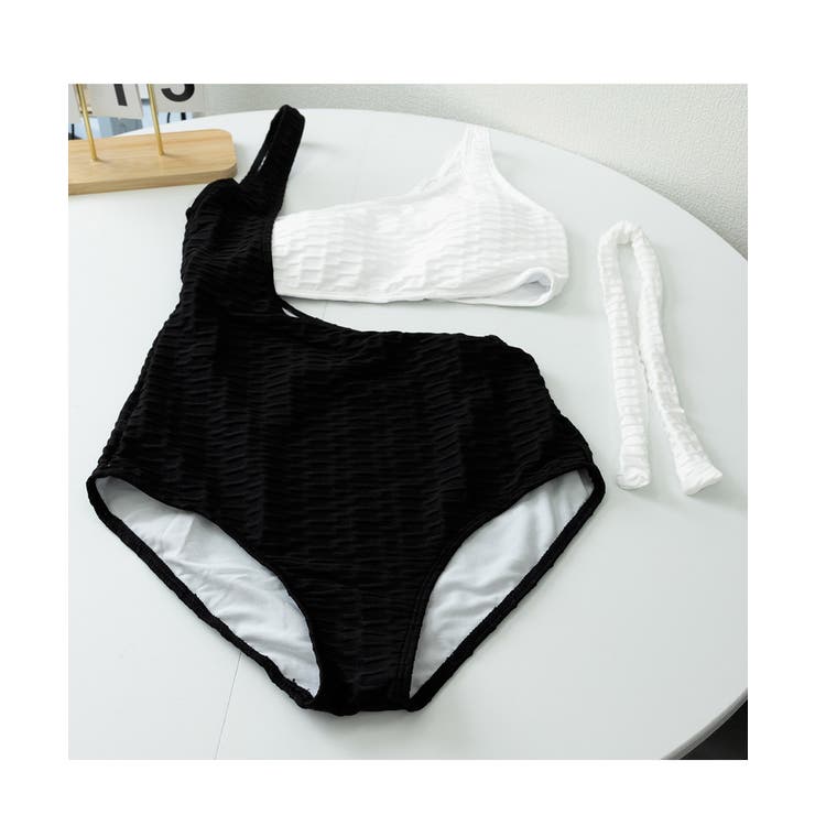 モノトーンリボンショルダーワンピース水着 | SUNSHINE CLOSET | 詳細画像14 