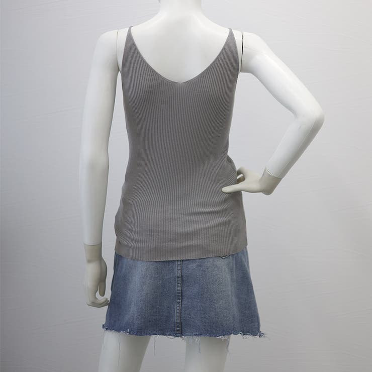 リブニットキャミソール フロントVカット | SUNSHINE CLOSET | 詳細画像15 