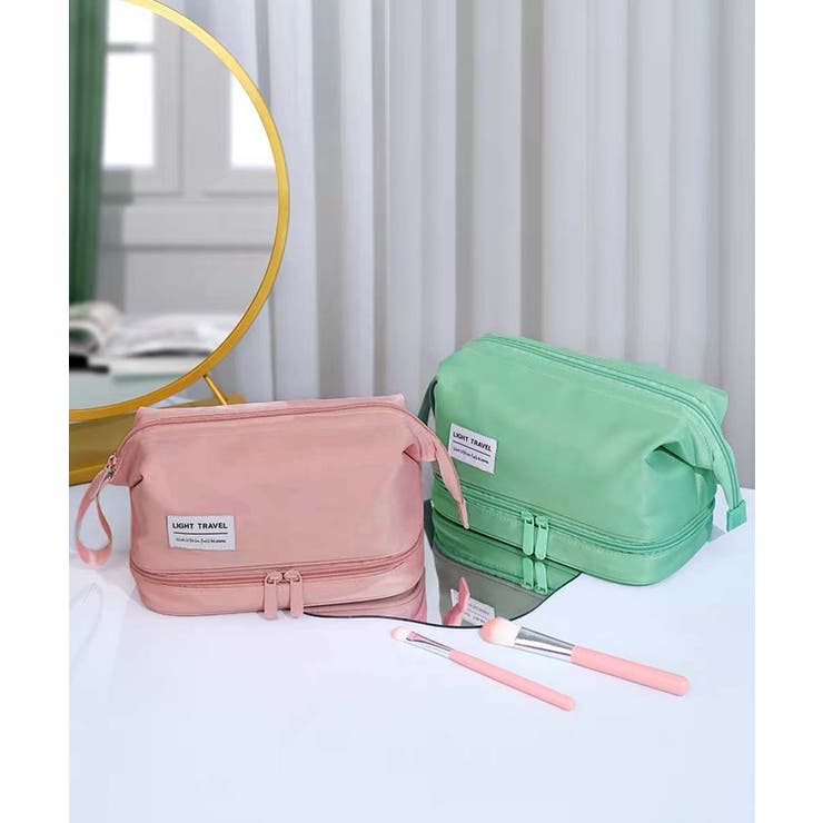 自立 化粧ポーチ 二段コスメポーチ 韓国 | SUNSHINE CLOSET | 詳細画像6 