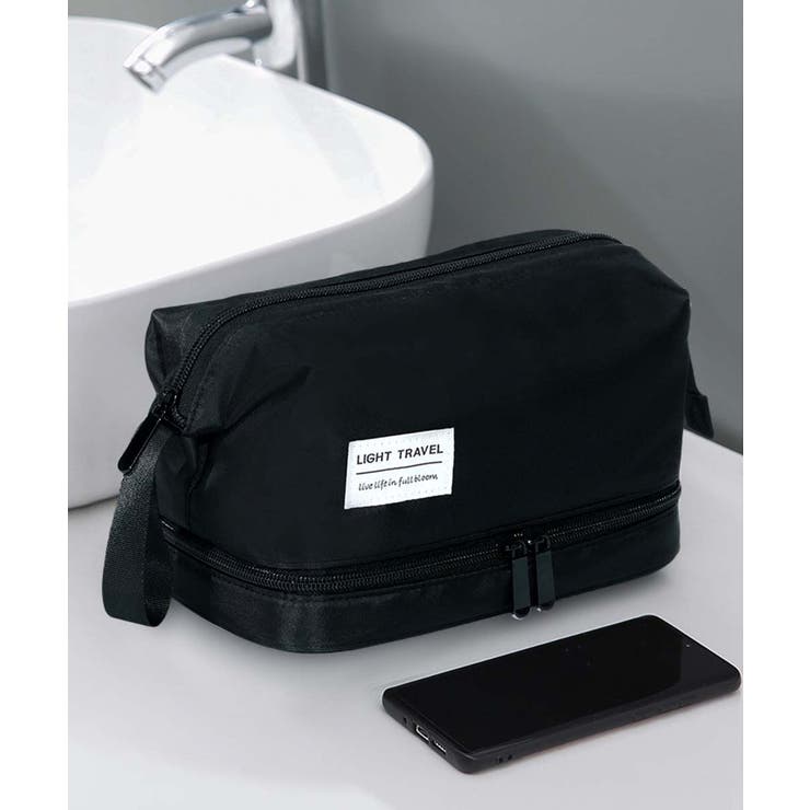 自立 化粧ポーチ 二段コスメポーチ 韓国 | SUNSHINE CLOSET | 詳細画像7 