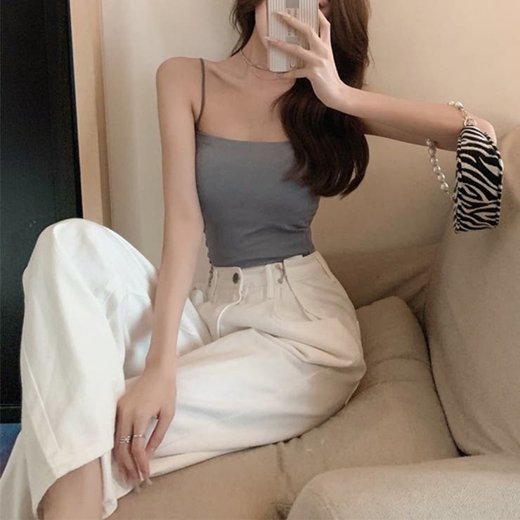 カップ付き インナーキャミソール 韓国風 | SUNSHINE CLOSET | 詳細画像12 