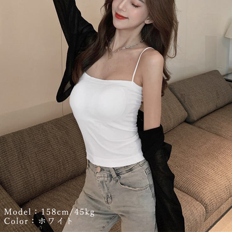 カップ付き インナーキャミソール 韓国風 | SUNSHINE CLOSET | 詳細画像7 