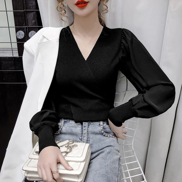 バルーン袖 リブニットトップス 風 | SUNSHINE CLOSET | 詳細画像5 