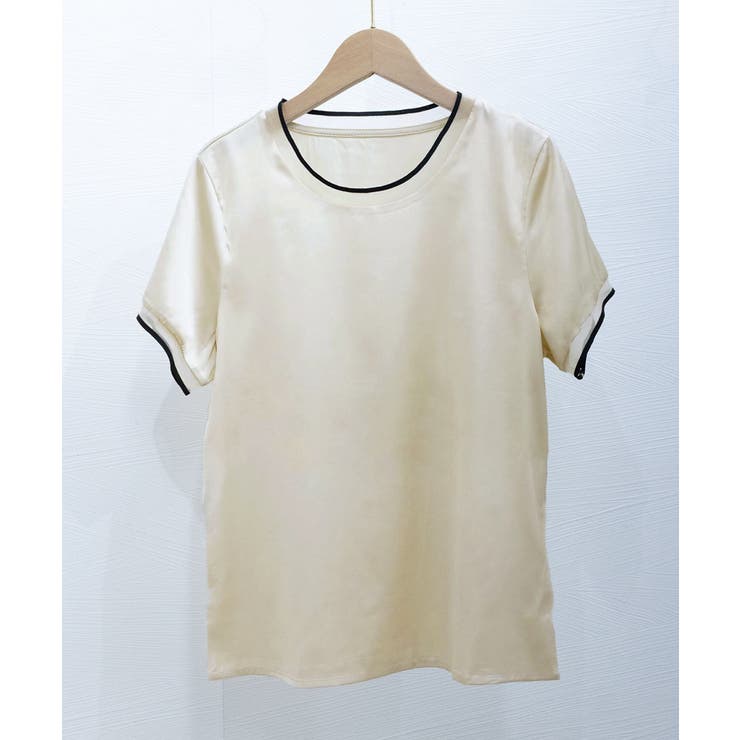 クルーネック サテン風シャツブラウス | SUNSHINE CLOSET | 詳細画像16 