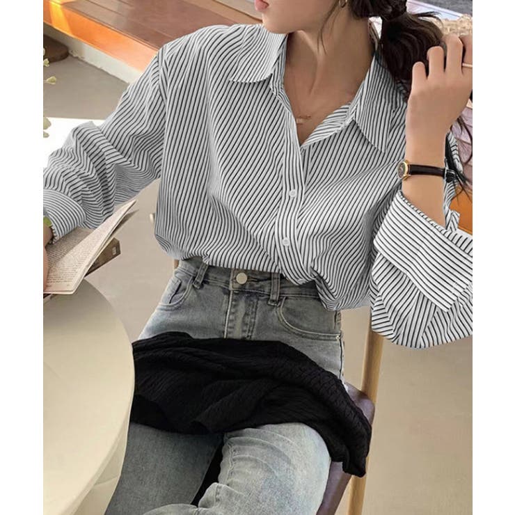 シャツブラウス 長袖 レディース 韓国風 | SUNSHINE CLOSET | 詳細画像10 