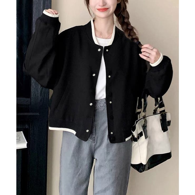 ライトクロップドブルゾンレディース韓国風 | SUNSHINE CLOSET | 詳細画像1 