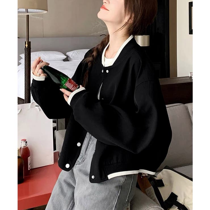 ライトクロップドブルゾンレディース韓国風 | SUNSHINE CLOSET | 詳細画像2 