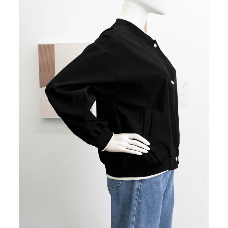 ライトクロップドブルゾンレディース韓国風 | SUNSHINE CLOSET | 詳細画像9 