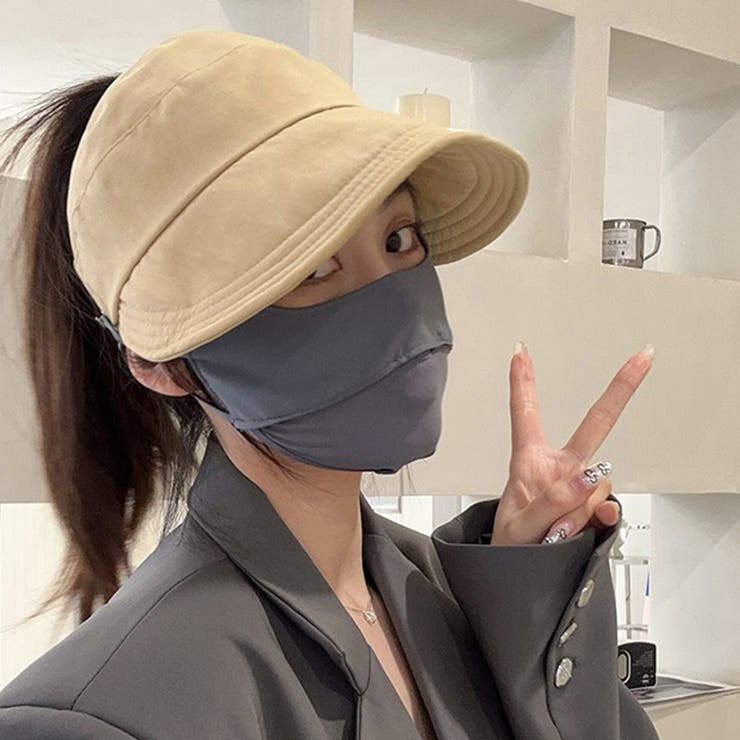 キャップ UVケア帽子 マスク掛け付き | SUNSHINE CLOSET | 詳細画像9 