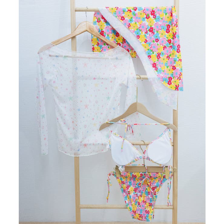 花柄 ビキニ 4点セット セパレート水着 | SUNSHINE CLOSET | 詳細画像13 