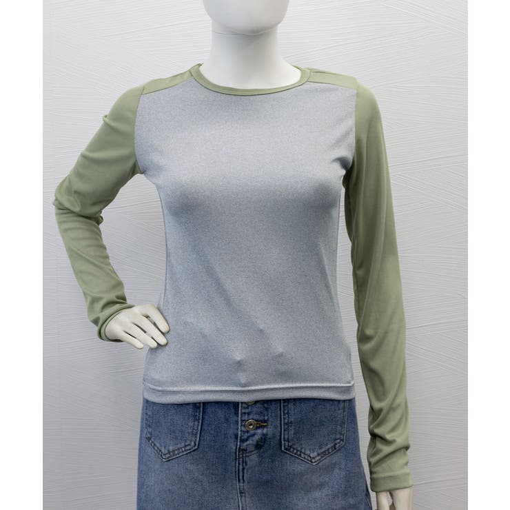 バイカラー Tシャツ 長袖 カットソー | SUNSHINE CLOSET | 詳細画像10 