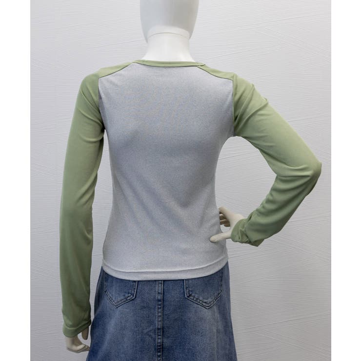 バイカラー Tシャツ 長袖 カットソー | SUNSHINE CLOSET | 詳細画像12 