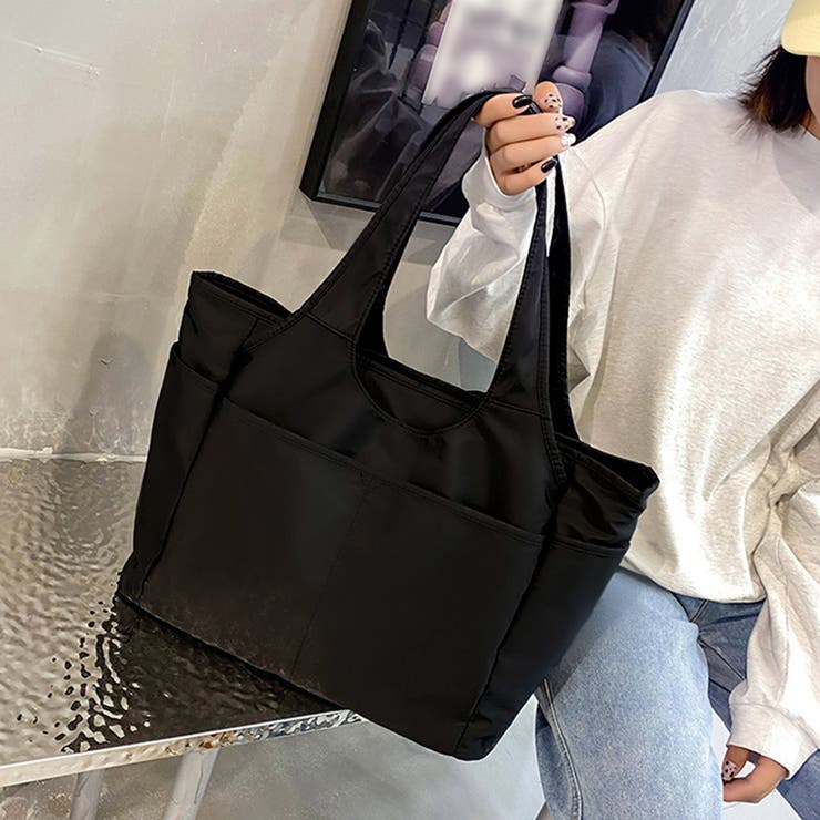ブラックナイロントートバッグ A4サイズ対応】NEW AVENUE NYLONBAG ナイロンバッグ （トート