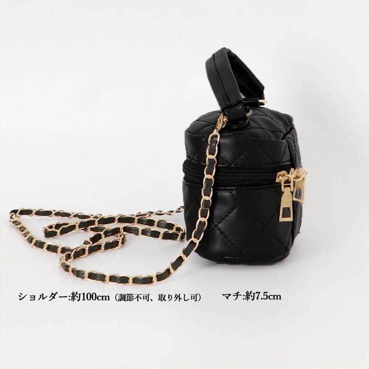 キルティングショルダーバッグ ミニバッグ[品番：AGCW0003764