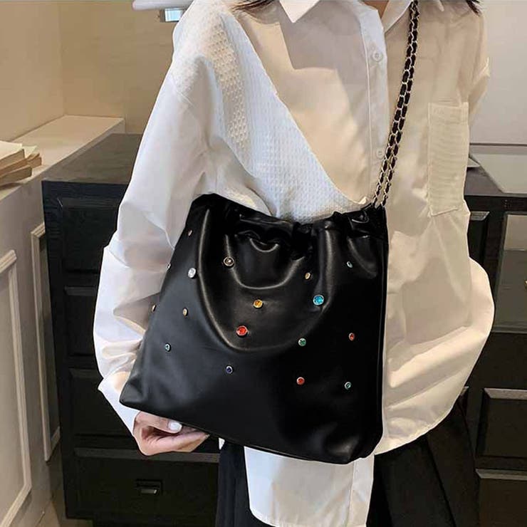 チェーンショルダーバッグ ビジュー巾着鞄 | SUNSHINE CLOSET | 詳細画像10 