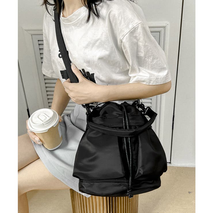 ショルダーバッグ 巾着デザイン バケツ型 | SUNSHINE CLOSET | 詳細画像8 