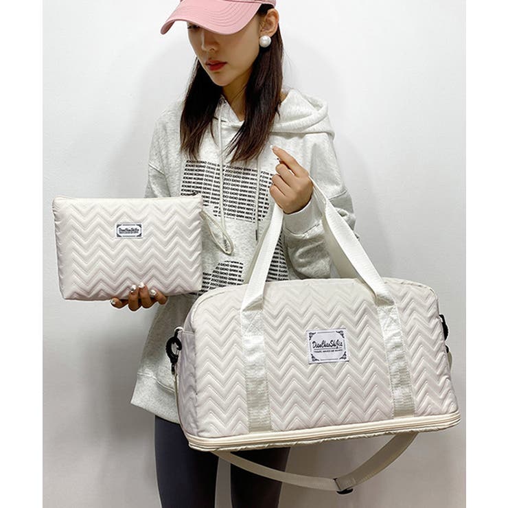 拡張ファスナーボストンバッグ ポーチ付き | SUNSHINE CLOSET | 詳細画像1 