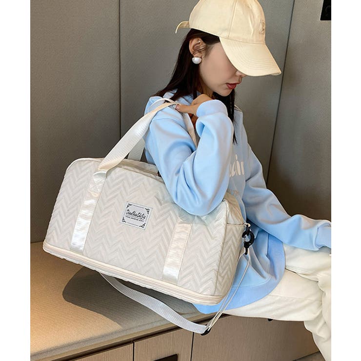 拡張ファスナーボストンバッグ ポーチ付き | SUNSHINE CLOSET | 詳細画像12 