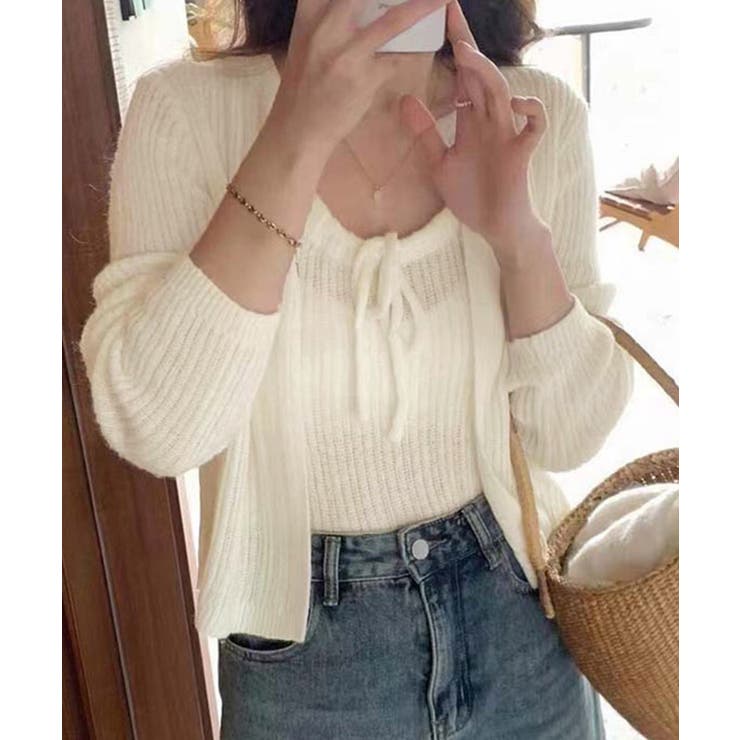 ニットカーディガンキャミソール2点セット | SUNSHINE CLOSET | 詳細画像2 