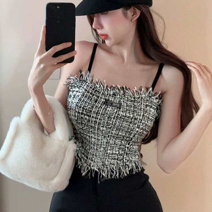 フリンジツイードキャミソール レディース | SUNSHINE CLOSET | 詳細画像11 