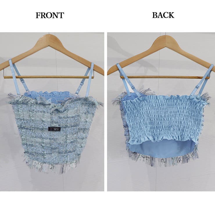 フリンジツイードキャミソール レディース | SUNSHINE CLOSET | 詳細画像3 