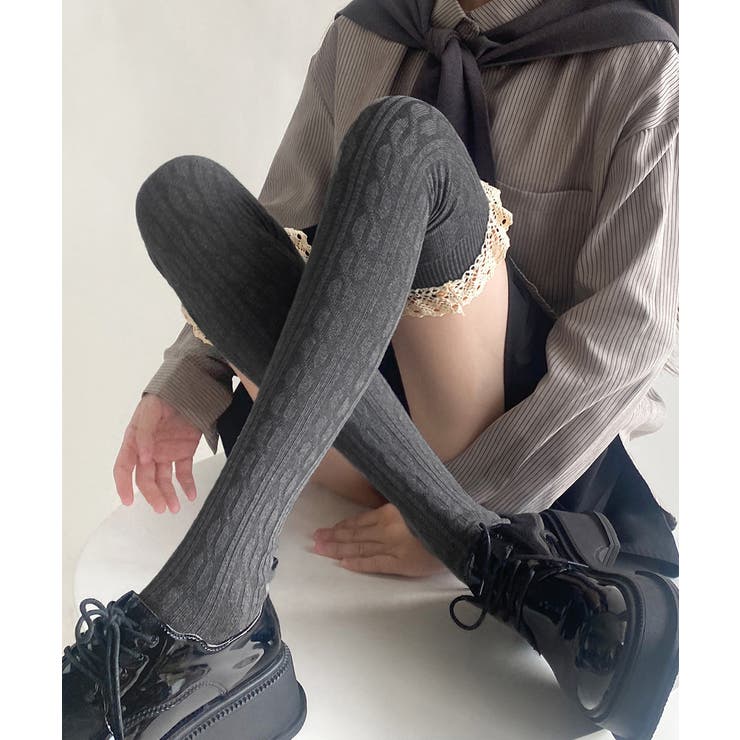 ニーハイソックス レース切り替え 靴下 | SUNSHINE CLOSET | 詳細画像8 