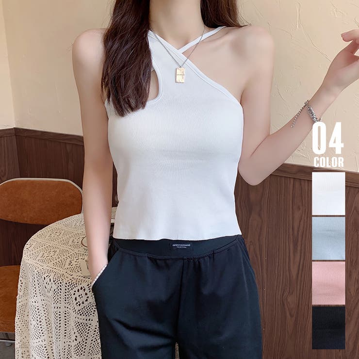 アシンメトリーキャミタンク 重ね着 | SUNSHINE CLOSET | 詳細画像1 