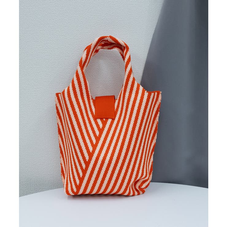 ストライプニットバッグ ミニバッグ | SUNSHINE CLOSET | 詳細画像15 