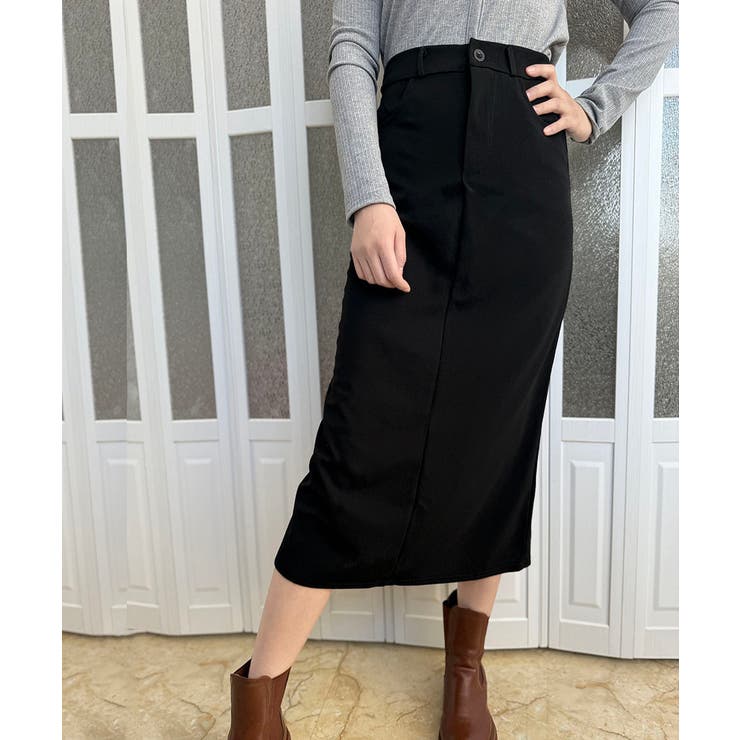 ハイウエストスリットロングスーツスカート | SUNSHINE CLOSET | 詳細画像8 