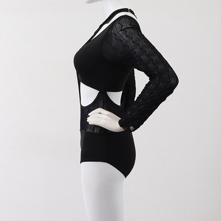 ワンピース水着 シースルーモノキニ 長袖 | SUNSHINE CLOSET | 詳細画像15 