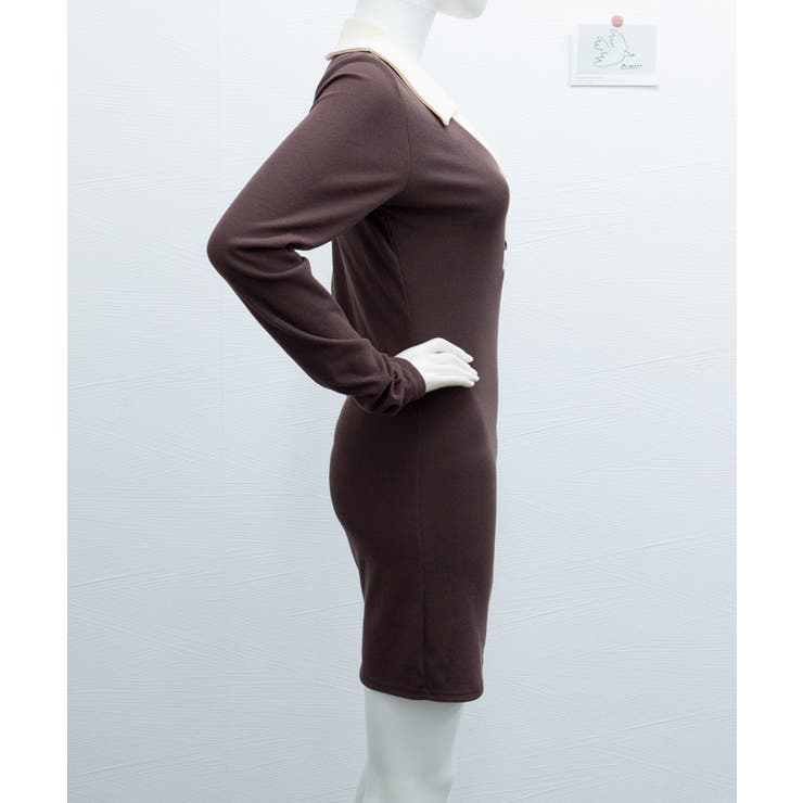 配色リブポロワンピース レディース | SUNSHINE CLOSET | 詳細画像12 