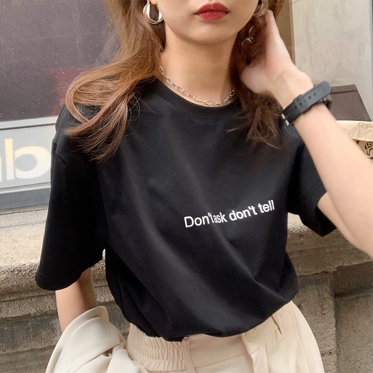 ロゴt Tシャツ レディーストップス 半袖 カットソー 韓国 ファッション 品番 Agcw Angelcloset エンジェルクローゼット のレディースファッション通販 Shoplist ショップリスト