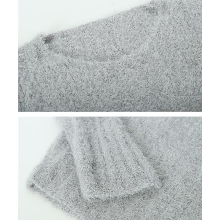 ニットトップス ショート丈ニット 韓国[品番：AGCW0004974