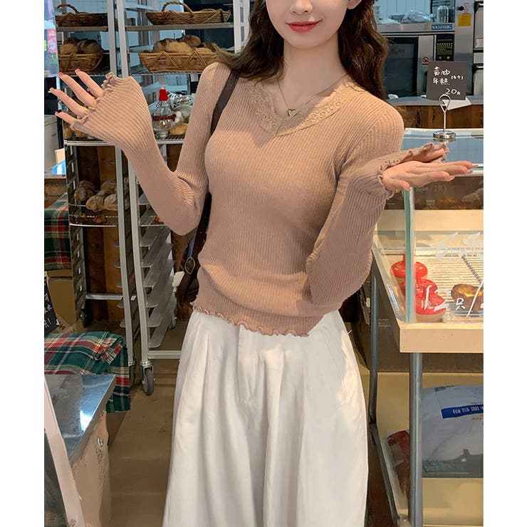 ニットトップス レディース レース付き | SUNSHINE CLOSET | 詳細画像30 