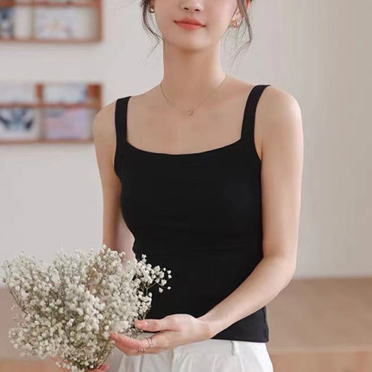 キャミソール レディーストップス 白黒 | SUNSHINE CLOSET | 詳細画像9 