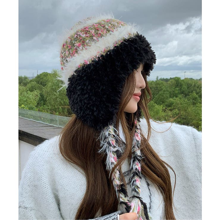 ニット帽子 紐付き 韓国風 毛糸帽子 | SUNSHINE CLOSET | 詳細画像14 