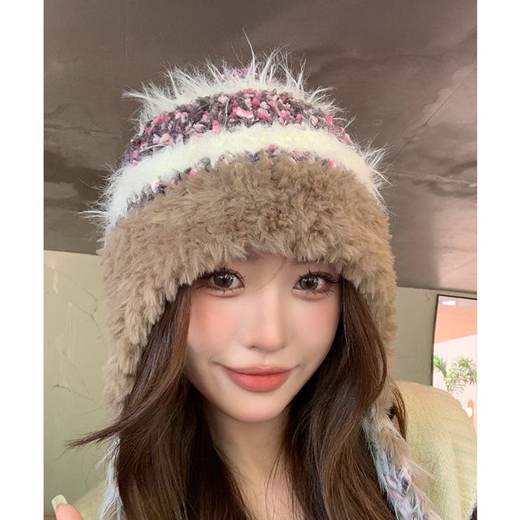 ニット帽子 紐付き 韓国風 毛糸帽子 | SUNSHINE CLOSET | 詳細画像5 