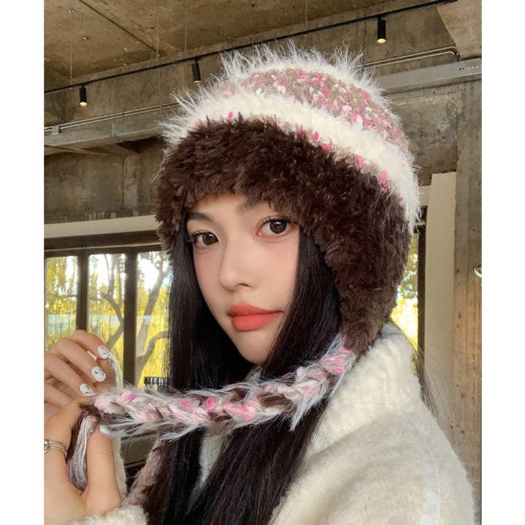 ニット帽子 紐付き 韓国風 毛糸帽子 | SUNSHINE CLOSET | 詳細画像9 