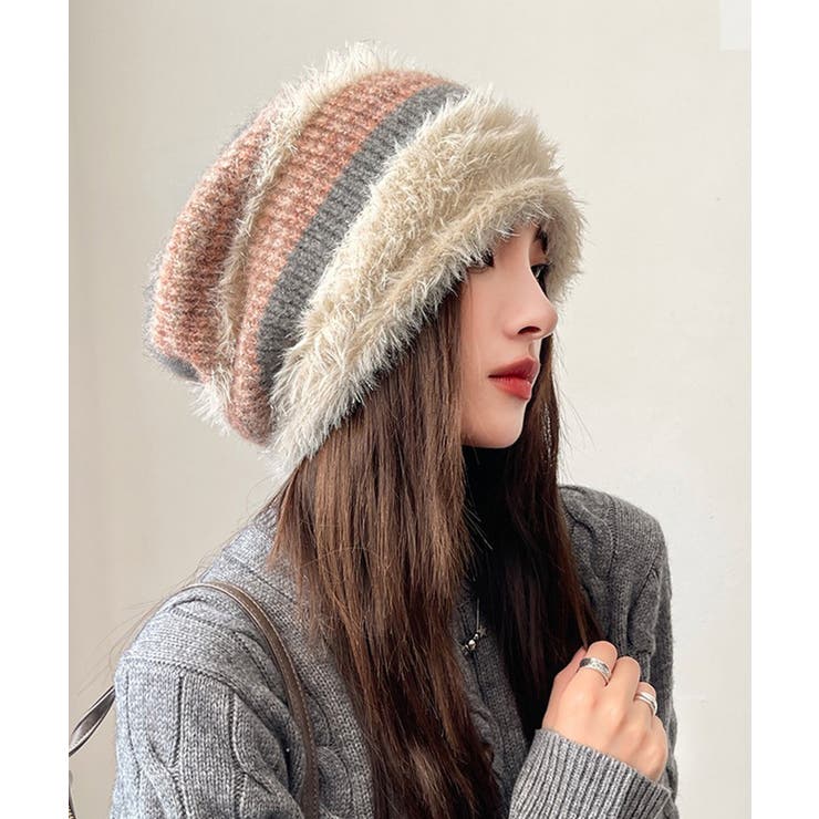 ビーニー帽 ニット帽子 レディース 配色 | SUNSHINE CLOSET | 詳細画像3 