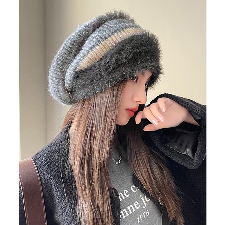 ビーニー帽 ニット帽子 レディース 配色 | SUNSHINE CLOSET | 詳細画像4 