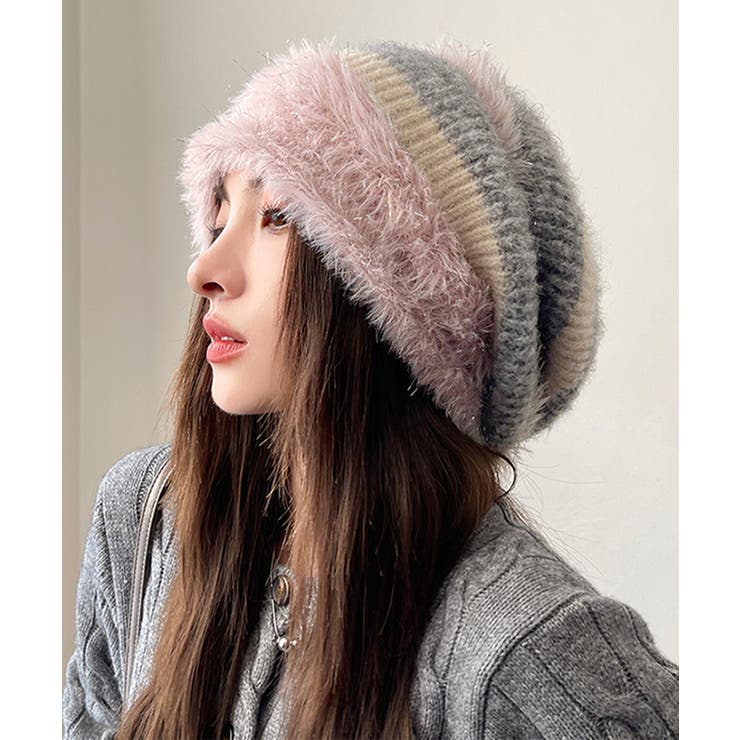 ビーニー帽 ニット帽子 レディース 配色 | SUNSHINE CLOSET | 詳細画像5 