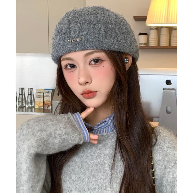 ベレー帽 起毛 英字ロゴ レディース | SUNSHINE CLOSET | 詳細画像14 