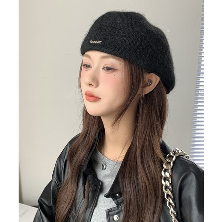 ベレー帽 起毛 英字ロゴ レディース | SUNSHINE CLOSET | 詳細画像2 
