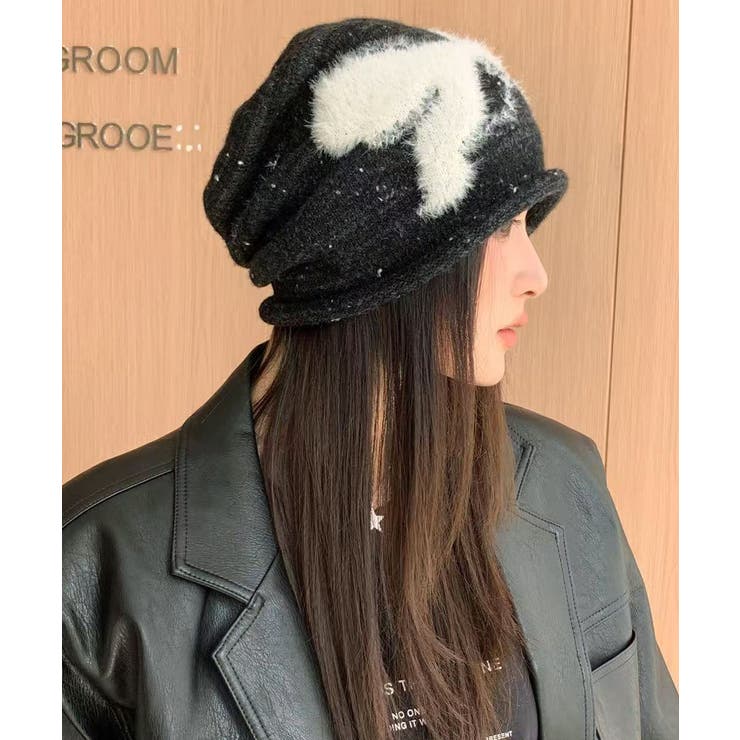 ビーニー帽 ニット帽子 リボン柄 | SUNSHINE CLOSET | 詳細画像5 