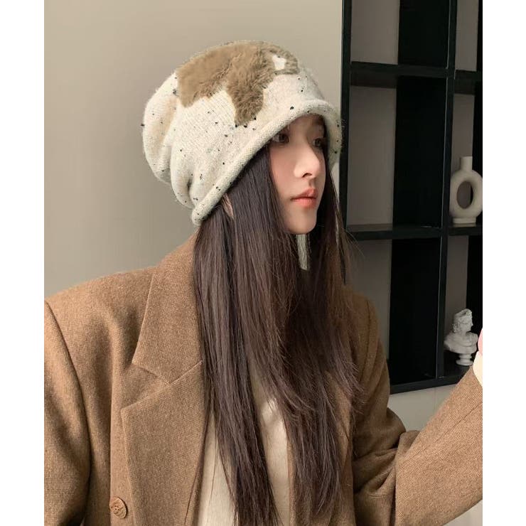 ビーニー帽 ニット帽子 リボン柄 | SUNSHINE CLOSET | 詳細画像8 