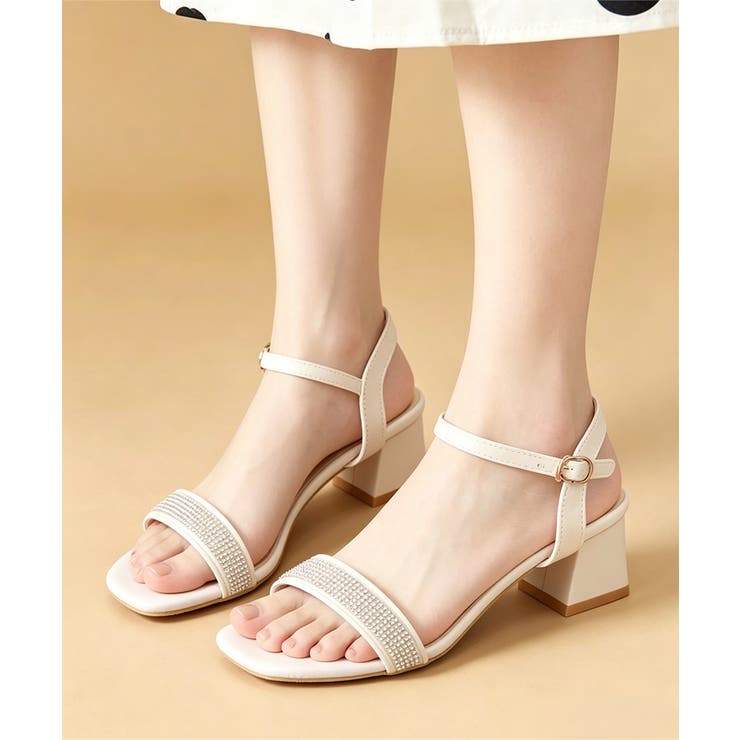 レディース ラインストーン チャンキーヒール | SUNSHINE CLOSET | 詳細画像5 